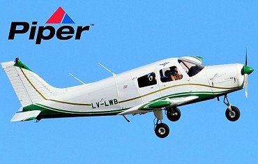 Avión Piper Cherokee matrícula LV-LWB Aeroclub Río Gallegos