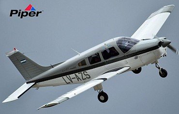 Avión Piper Warrior II matrícula LV-AZS Aeroclub Río Gallegos